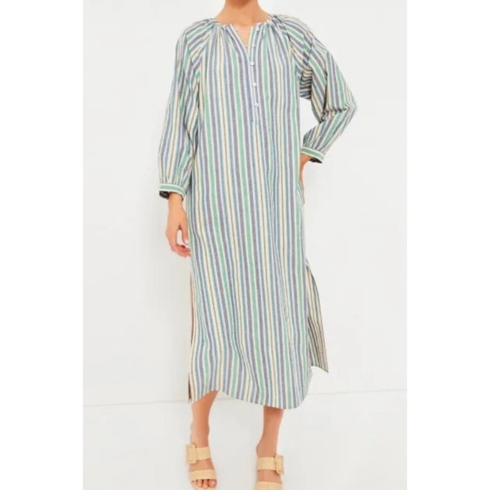 pomander place tuckernuck heidi dress pastel zephyr stripe, women size large